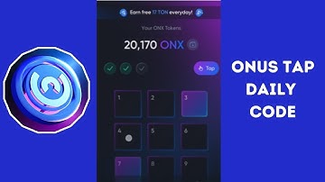 ONUS Daily Code Today 9 October | ONUS Tap Tap Tap Daily Code | ONX Daily Code | $ONX Coin Airdrop