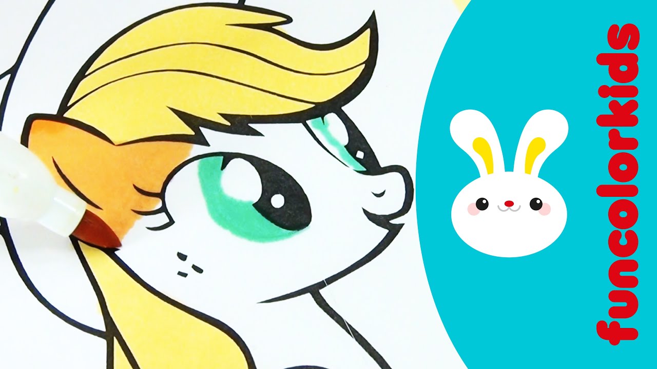 COLORING MY LITTLE PONY • APPLEJACK • coloring with markers