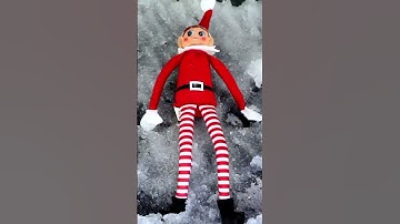 Thumbnail of Elf on the Shelf creates Snow Angels! #toys #elf #christmas #snow #angel #naughty #snowfall #santa