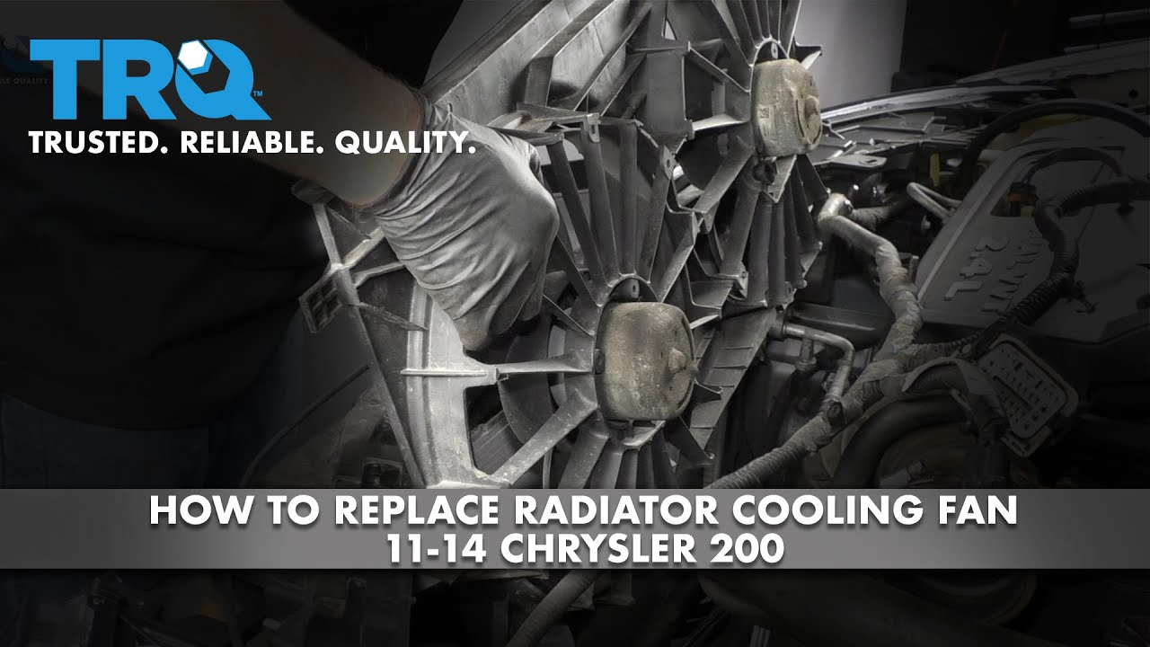 How to Replace Radiator Cooling Fan 11-14 Chrysler 200 - YouTube