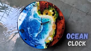 Easy DIY Epoxy Resin Clock - Ocean Clock - A Step-by-Step Tutorial