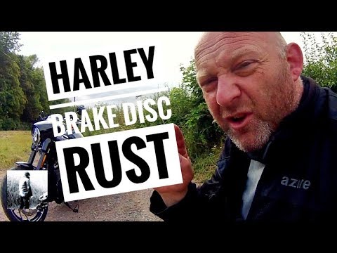 How to stop Harley Motorcycle brake discs rusting