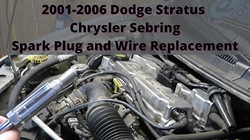 Spark Plug and Spark Plug Wire Replacement 2001-2006 Chrysler Sebring and Doge Stratus!!!
