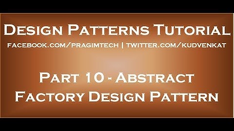 Abstract Factory Design Pattern