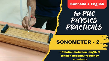 SONOMETER 2 | 1st PUC Physics Lab Experiments #1stpuc_physics_lab_experiemnts #sonometer