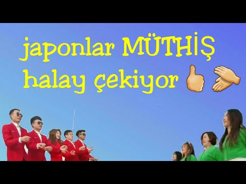 japonlar süper halay çekiyor  (erik dalı,kolbastı,çekirge,kürtçe halay)