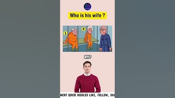 Who is his wife ?? #quiz #riddle #riddleoftheday #viral #shorts