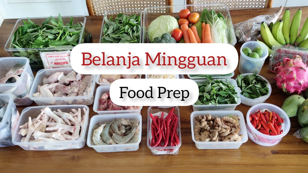 Food Prep || Belanja Mingguan || Menu masakan 7 hari   || Meal Prep