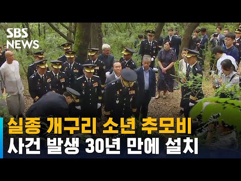 실종 개구리 소년 추모비, 사건 발생 30년 만에 설치 / SBS