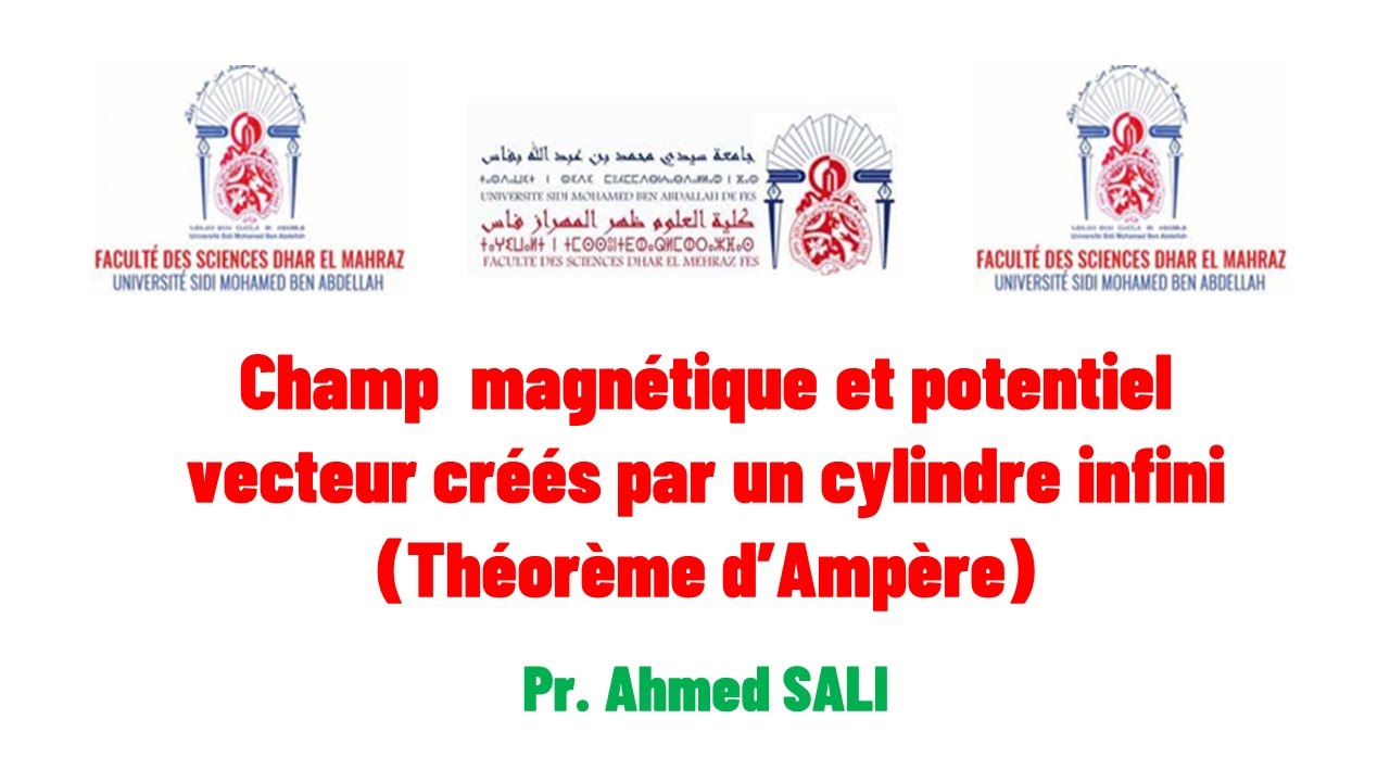 Champ  magnétique et potentiel vecteur créés par un cylindre infini en utilisant le th. d’Ampère