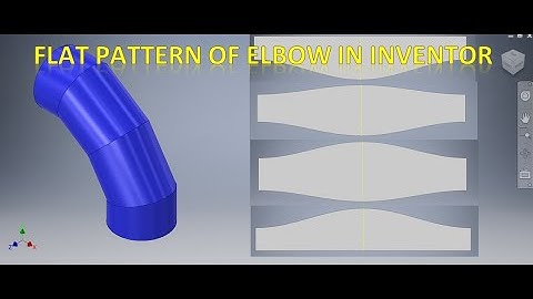 Flat Pattern of Elbow in Autodesk Inventor || Inventor Sheet Metal Tutorial || Inventor Tutorial