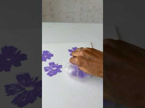 Flower art using