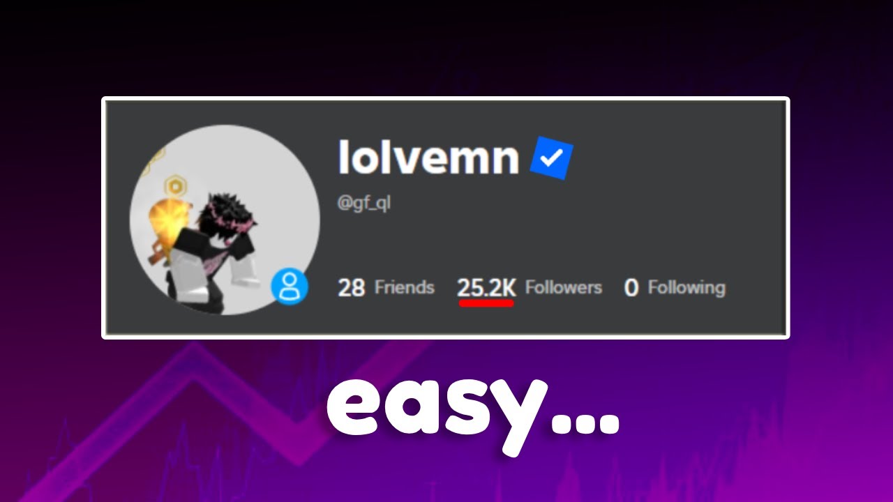 How To Get A LOT OF FOLLOWERS In Roblox EASY YouTube 