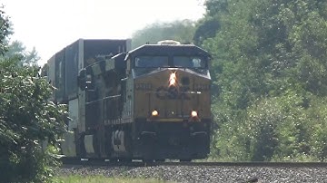 CSX Intermodal I168 - ( Beautiful 1st Generation K5HL ) - ES40DC #5319 & ET44AH #3360 - Unionville