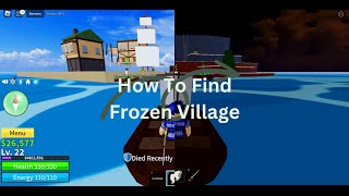 How to find Frozen Village in Roblox-Blox Fruits. Resimi