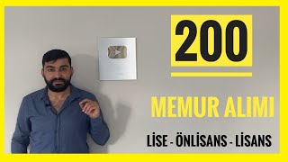 KPSS 60 PUANLA 200 MEMUR ALIMI (MİLLİ SARAYLAR İDARESİ BAŞKANLIĞI PERSONEL ALIMI)