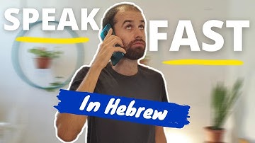 How to understand FAST MODERN HEBREW // Non formal Hebrew// Hebrew video with subtitles in HE & EN