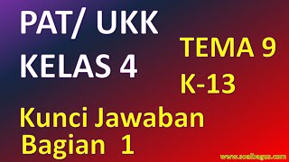 Soal ukk/ pat kelas 4 sd/ mi tema 9 dan ...