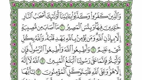64  سورة التغابن القرآن الكريم