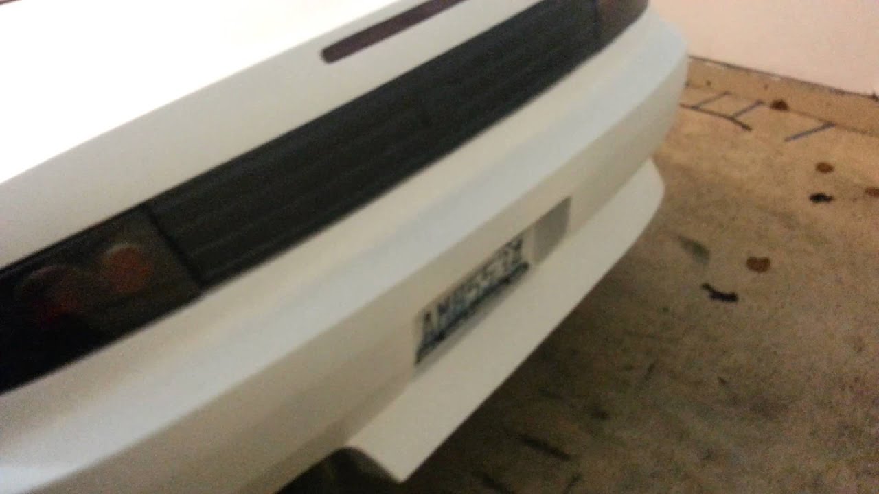 Pearl white plastidip on nissan 240sx