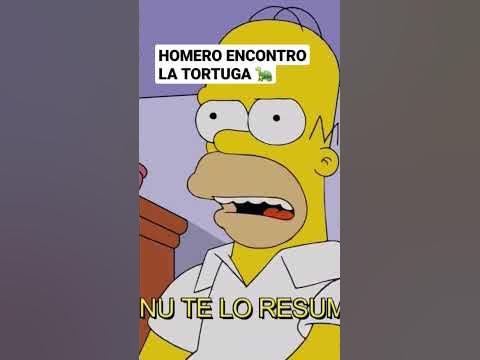 HOMERO encontró la TORTUGA perdida #simpsons - YouTube