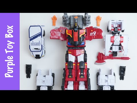 3x New Tobot Boom, Doc, Ssen 또봇 붐, 닥, 쎈 3단합체