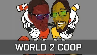 K&M vs Cuphead - World Two - Full Coop Playthrough Part 2