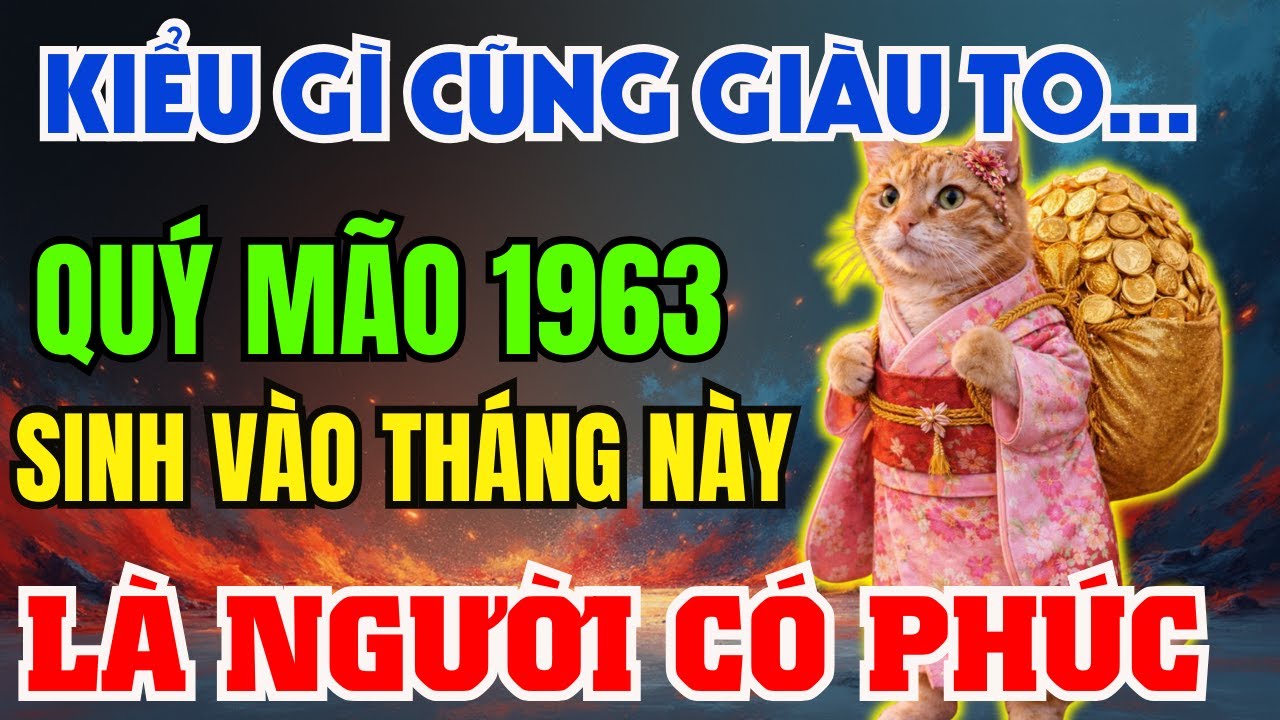 Giật Mình! QUÝ MÃO 1963 Sinh vào đúng Tháng Này-Tiết Lộ Phước Báu Từ Kiếp Trước, Bỏ qua lỡ cả đời!