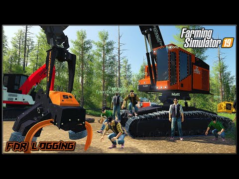 Most Productive Multiplayer Landing Crew! - Logging Crew 99 - Farming Simulator 2019 - FDR Logging