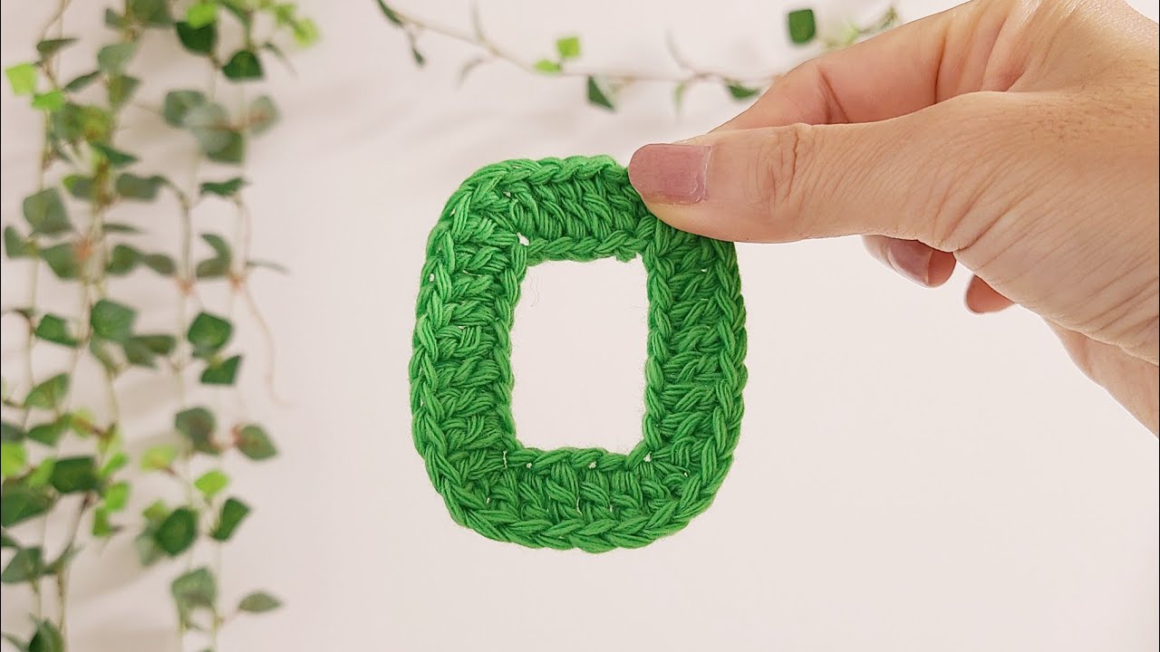 Crocheted Hangul ⑤ ㅁ - YouTube