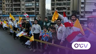 كشافة الامام المهدي تلقي التحية على الحبر الاعظم