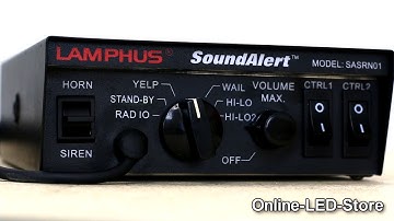 LAMPHUS® SoundAlert™ 100W  Siren PA System w/Light Control Switches & Speakers Demo (NEW VERSION)