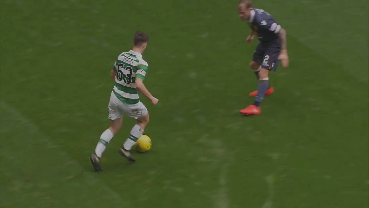 Kieran Tierney great skill run vs Motherwell ( 2016 - 2017 )1080i