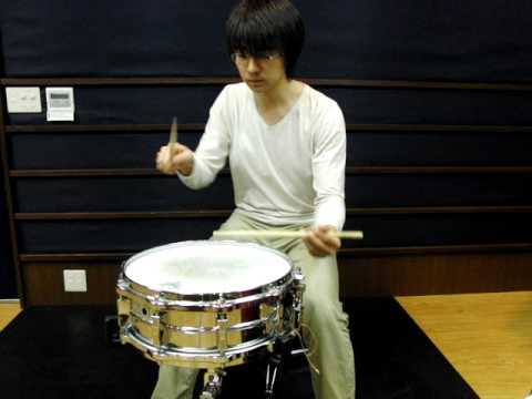 モーラー奏法 - 練習フレーズ例、ダブルストローク(1) - YouTube