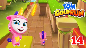Talking Tom Gold Run Gameplay Walkthrough Part 14 (Android/iOS) Unicorn Angela - Full Screen