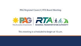 PAG Regional Council | RTA Board Meeting - September 24, 2026, 10:00 a.m.