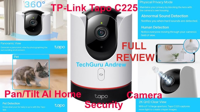 TP LINK TAPO C510W : Une caméra de surveillance 2K efficace et réactive ! 