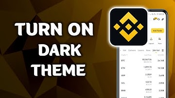How To Turn On Dark Theme On Binance