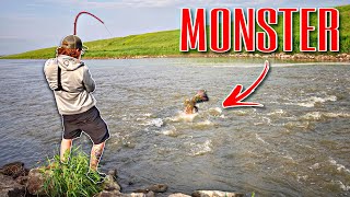A FISH OF A LIFETIME Was Living Below These RAGING RAPIDS!!! (EPIC BATTLE)