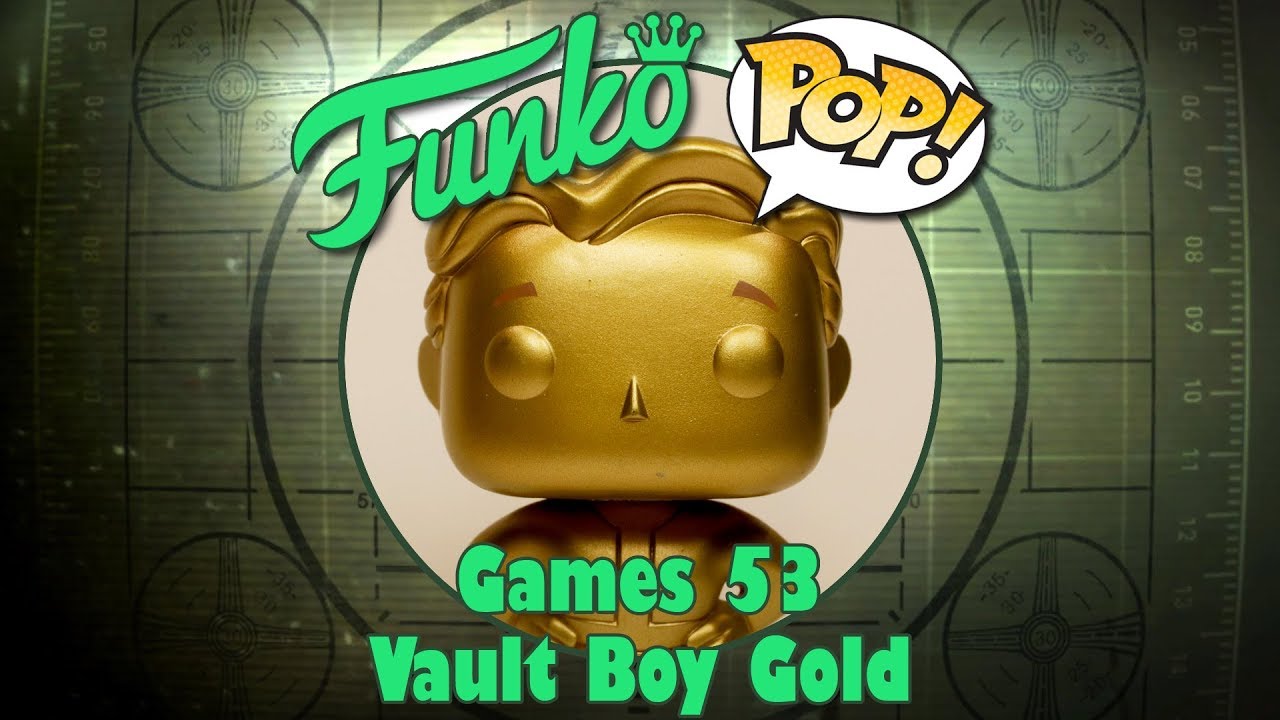 Fallout Vault Boy Gold Funko Pop unboxing (Games 53) GameStop exclusive