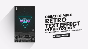 Photoshop Tutorial: Simple Retro Text Effect (Free PSD)