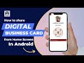 How to add your digital business card to the home screen in andriod digitalbusinesscard ecards