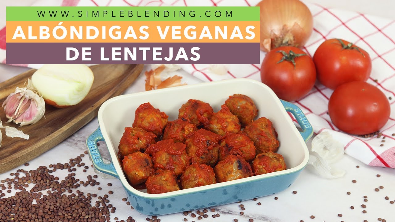 DEBES PROBAR ESTAS ALBÓNDIGAS DE LENTEJAS CON TOMATE | Receta de albóndigas veganas con tomate
