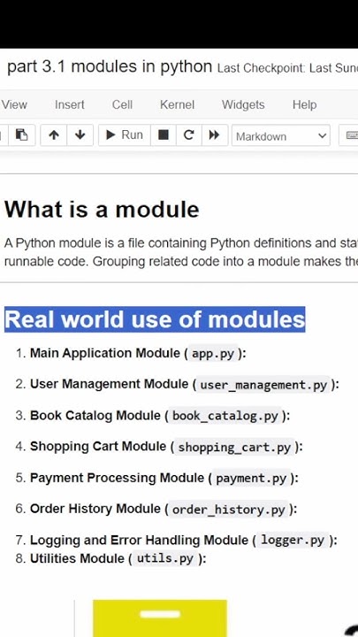 What is module in python | Uses of module | Full video available in ...