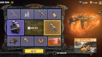 CODM Deadly Game Complete Lucky Draw With Cassius-Bedland Seeker & Legendary QXR-Fossil Fire!