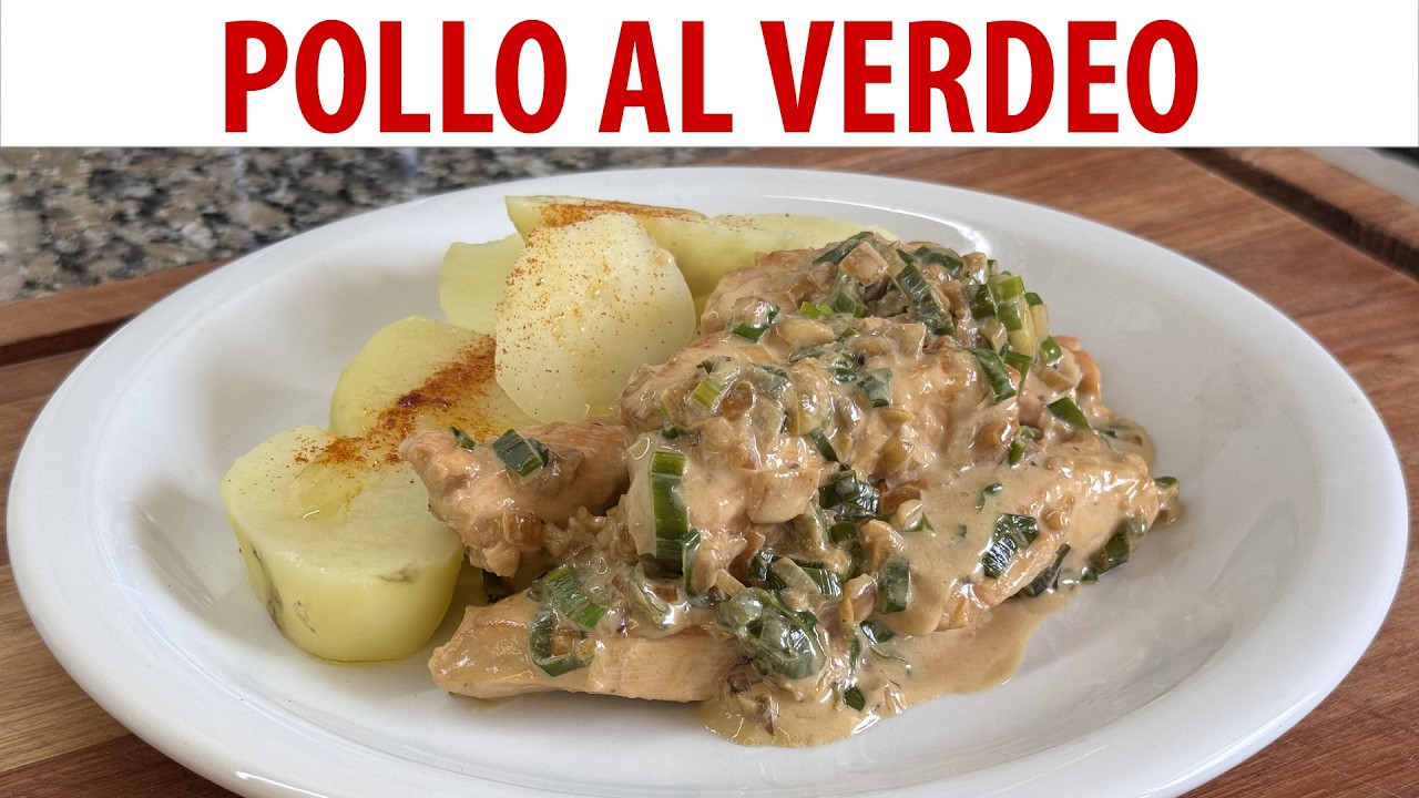 Receta de pollo al verdeo con crema, fácil con pocos ingredientes