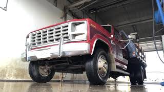 1980 Ford F350 with a 351M.  351 Subscriber special. Showing this old truck some love.