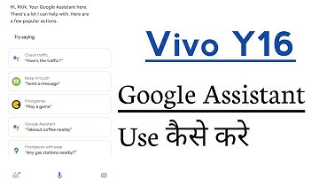 Vivo Y16 How To Use Google Assistant