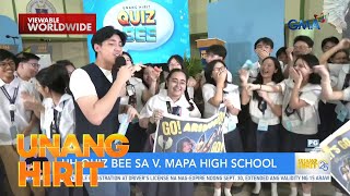 UH Quiz Bee sa V. Mapa High School | Unang Hirit