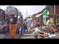 HECTIC STREET MARKET IN GHANA ACCRA, AFRICA